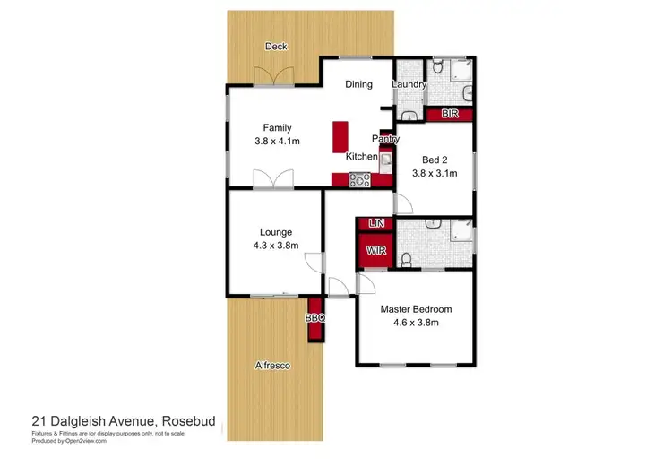 Floorplan of Homely house listing, 21 Dalgleish Avenue, Rosebud VIC 3939