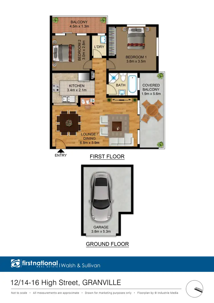 Floorplan of Homely apartment listing, 12/14-16 High Street, Granville NSW 2142
