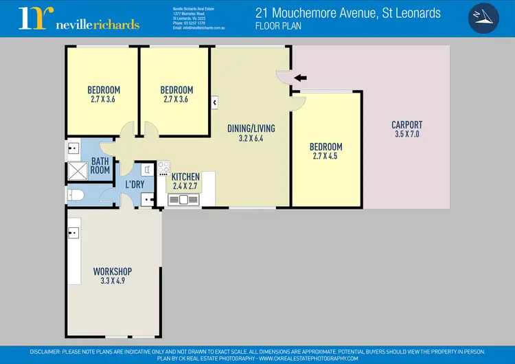 Floorplan of Homely house listing, 21 Mouchemore Avenue, St Leonards VIC 3223