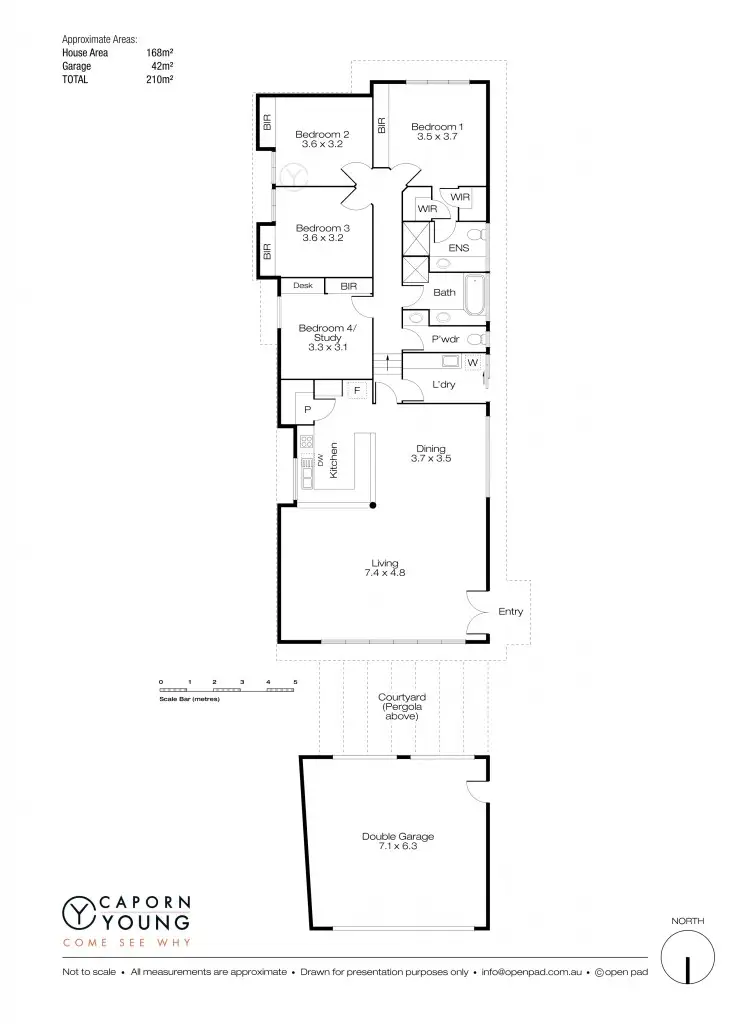 Floorplan of Homely house listing, 13A Hutchings Way, Kardinya WA 6163