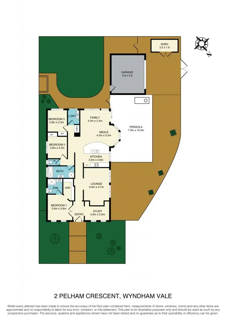 Floorplan of Homely house listing, 2 Pelham Crescent, Wyndham Vale VIC 3024
