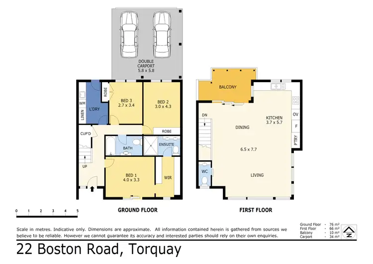 Floorplan of Homely townhouse listing, 22 Boston Road, Torquay VIC 3228