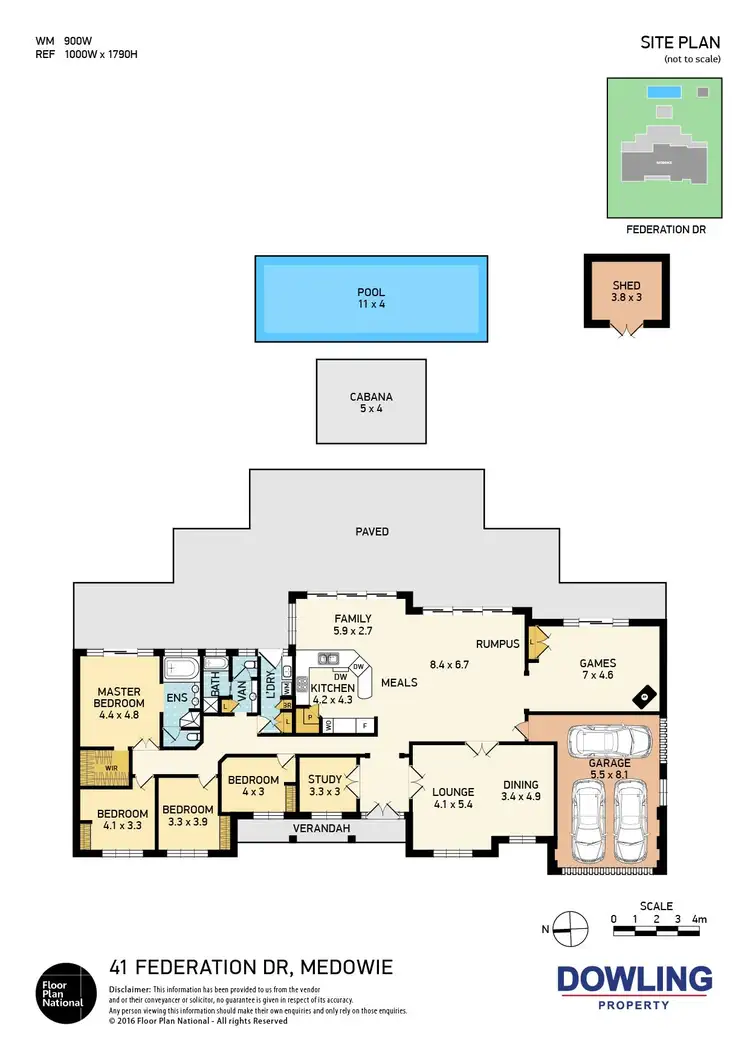 Floorplan of Homely house listing, 41 FEDERATION DRIVE, Medowie NSW 2318