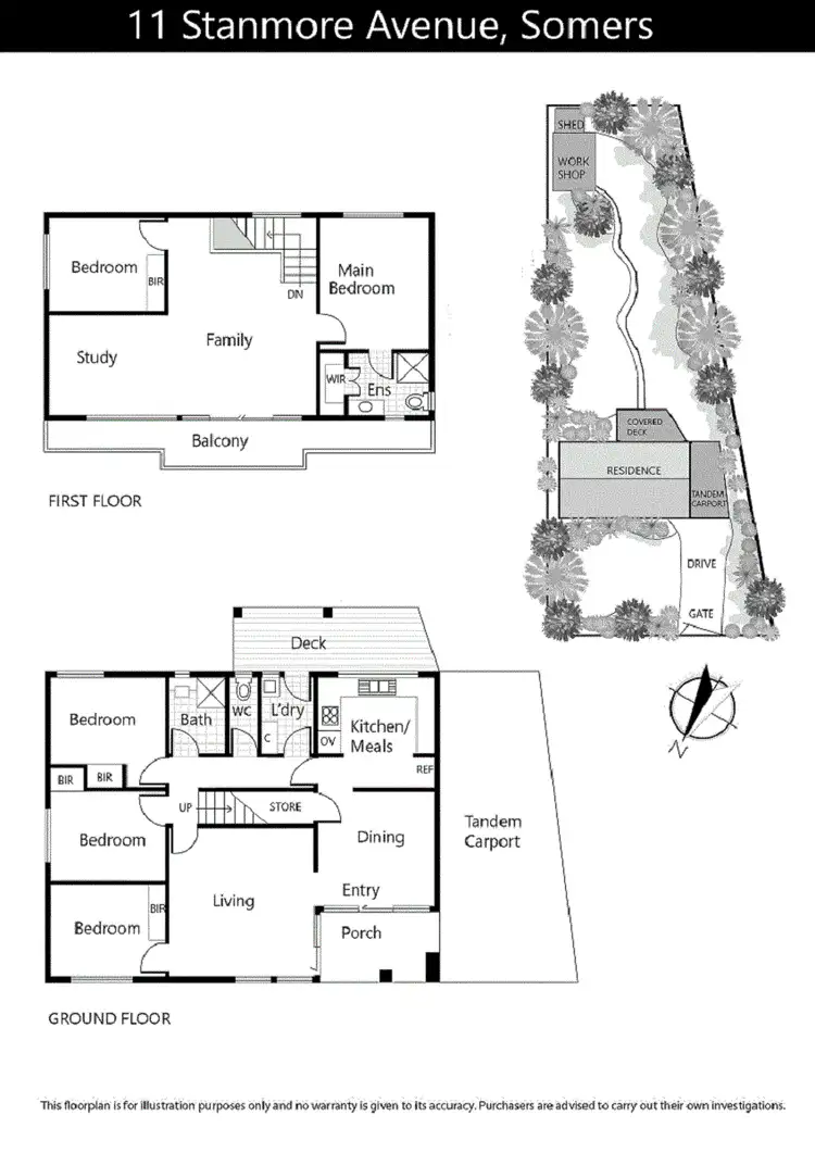 Floorplan of Homely house listing, 11 Stanmore Avenue, Somers VIC 3927