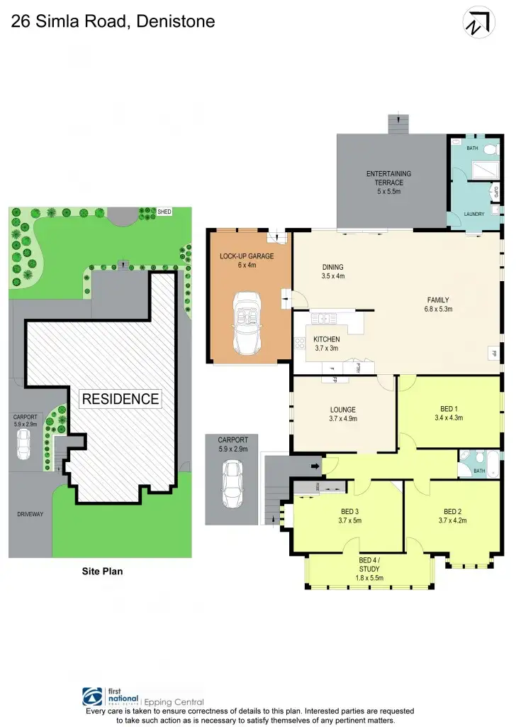 Floorplan of Homely house listing, 26 Simla Road, Denistone NSW 2114