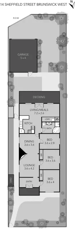 Floorplan of Homely house listing, 14 Sheffield Street, Brunswick West VIC 3055