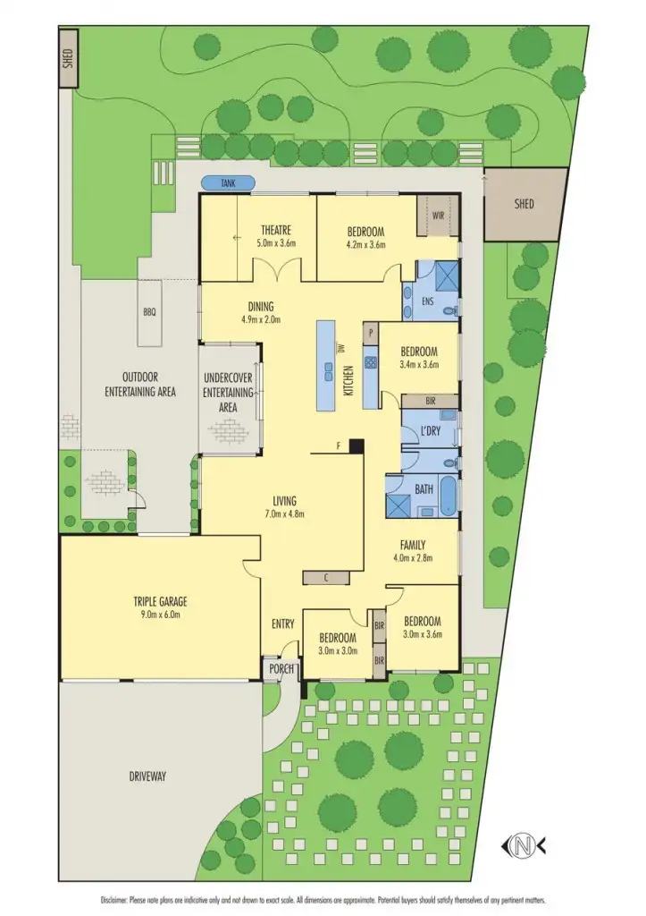 Floorplan of Homely house listing, 3 Cottonwood Way, Waurn Ponds VIC 3216