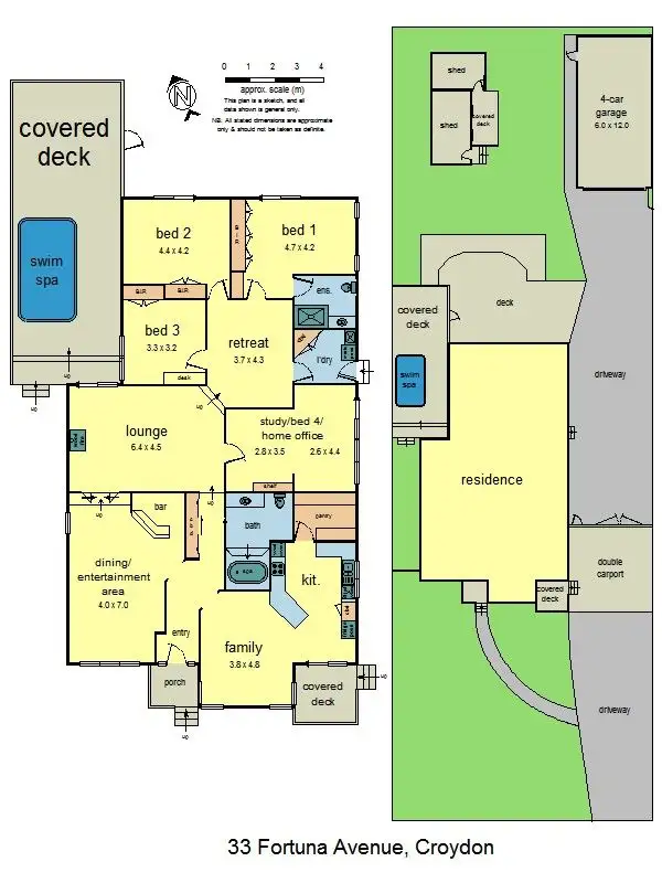 Floorplan of Homely house listing, 33 Fortuna Avenue, Croydon VIC 3136