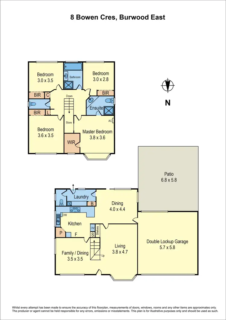 Floorplan of Homely house listing, 8 Bowen Crescent, Burwood East VIC 3151