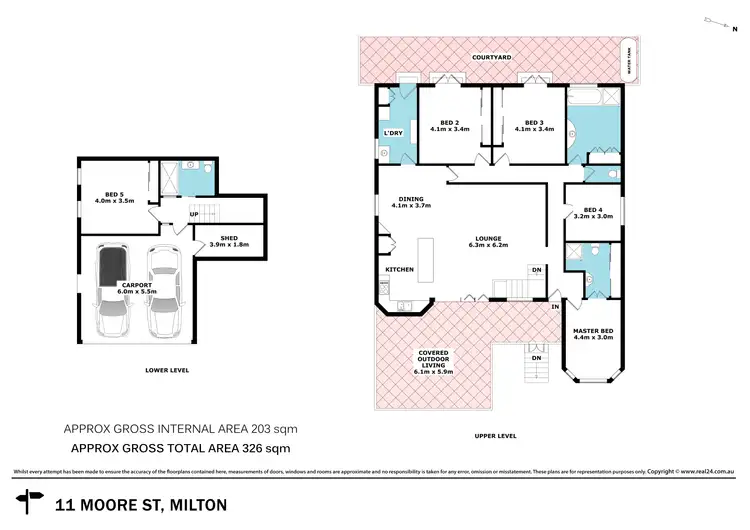 Floorplan of Homely house listing, 11 Moore Street, Milton QLD 4064