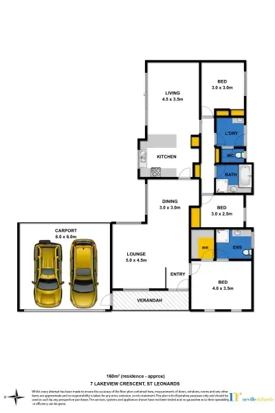 Floorplan of Homely house listing, 7 Lakeview Crescent, St Leonards VIC 3223