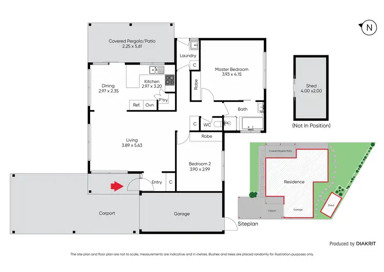 Floorplan of Homely unit listing, 2/4 Grimwade Court, Epping VIC 3076