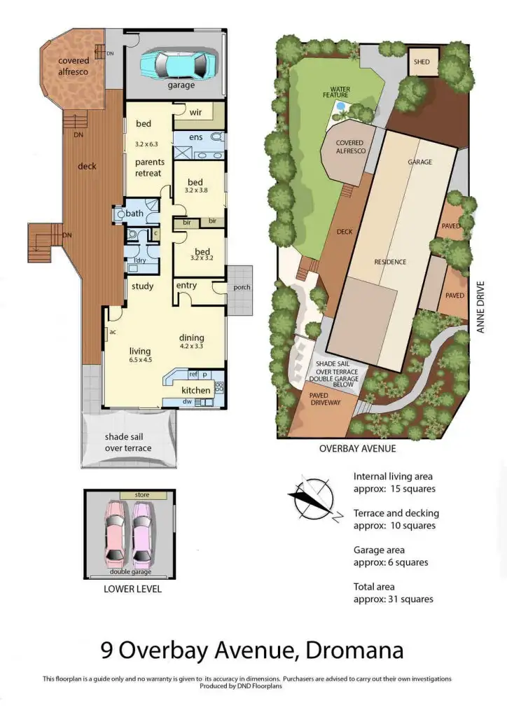 Floorplan of Homely house listing, 9 Overbay Avenue, Dromana VIC 3936