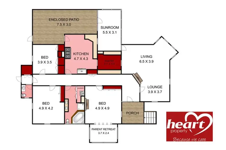 Floorplan of Homely house listing, 202 Johnson Street, Maffra VIC 3860