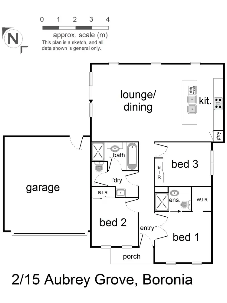 Floorplan of Homely house listing, 2/15 Aubrey Grove, Boronia VIC 3155