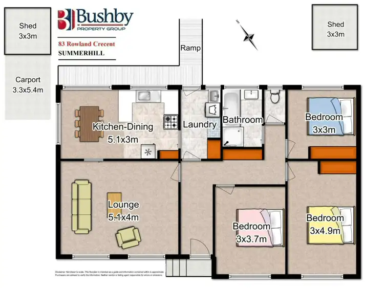 Floorplan of Homely house listing, 83 Rowland Cresent, Summerhill TAS 7250
