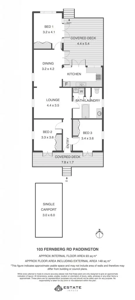 Floorplan of Homely house listing, 103 Fernberg Road, Paddington QLD 4064