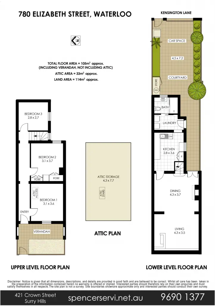 Floorplan of Homely house listing, 780 Elizabeth Street, Waterloo NSW 2017