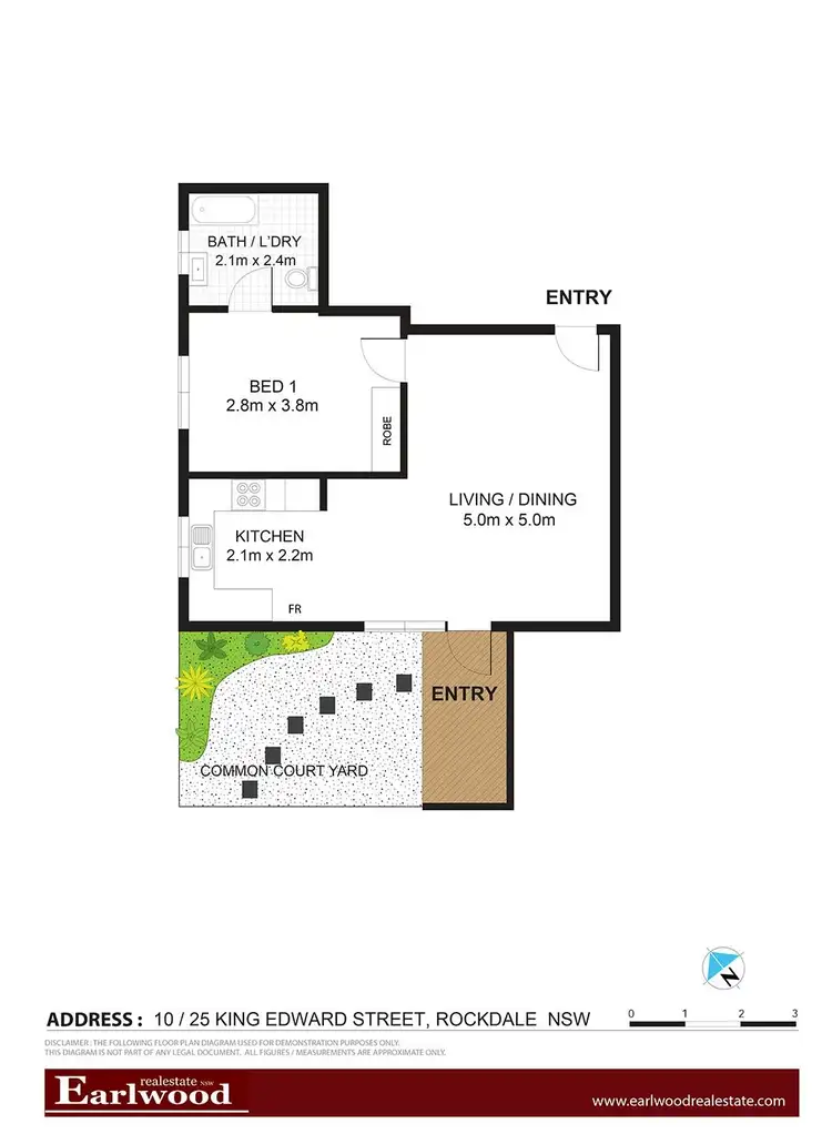 Floorplan of Homely apartment listing, 10/25 King Edward Street, Rockdale NSW 2216