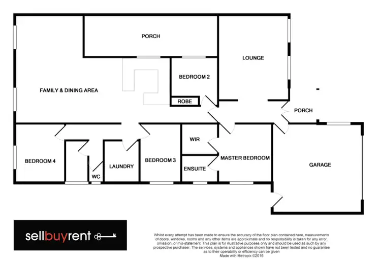 Floorplan of Homely house listing, 16 HEMLOCK COURT, Baranduda VIC 3691