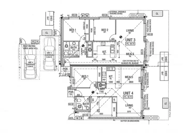 Floorplan of Homely unit listing, 1-4 16 Jinghi Rd, Reservoir VIC 3073