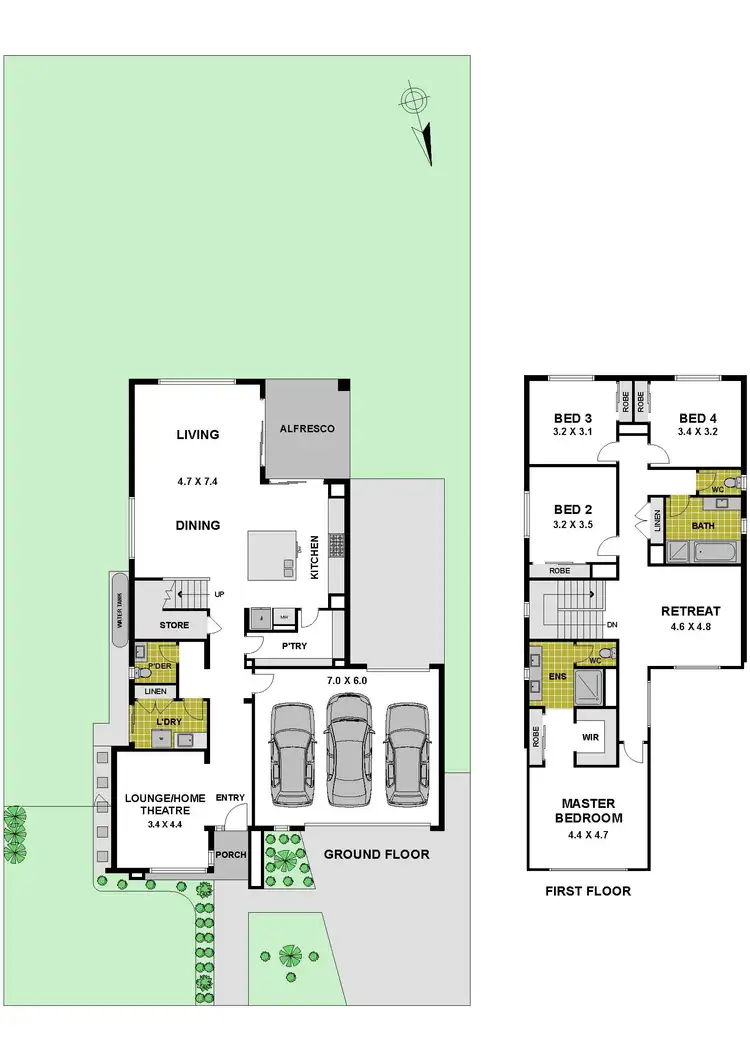 Floorplan of Homely house listing, 26 Positano Grove, Greenvale VIC 3059