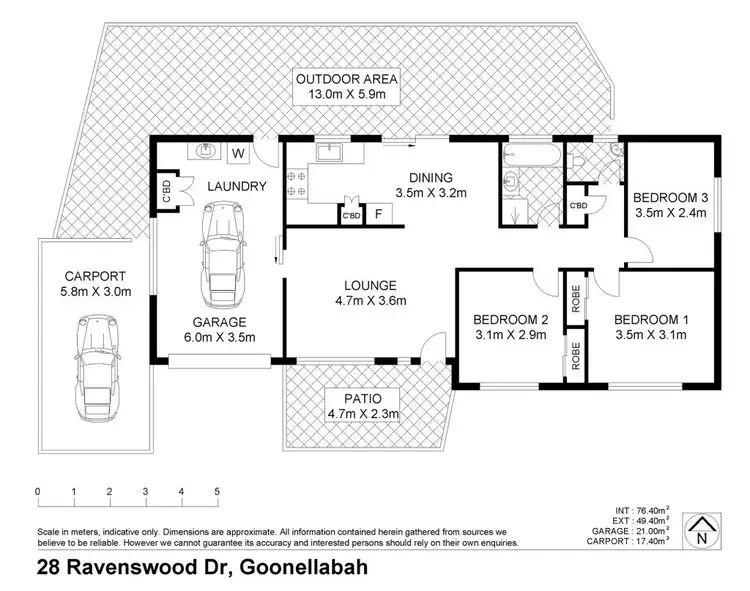 Floorplan of Homely house listing, 28 Ravenswood Drive, Goonellabah NSW 2480