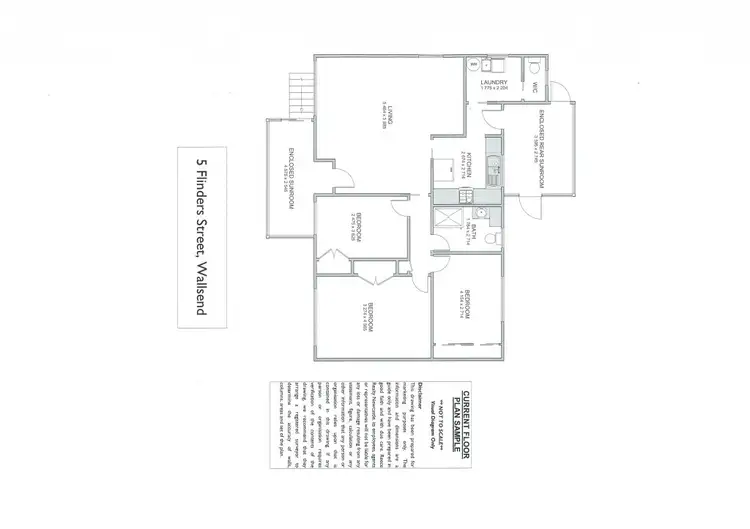 Floorplan of Homely house listing, 5 Flinders Street, Wallsend NSW 2287
