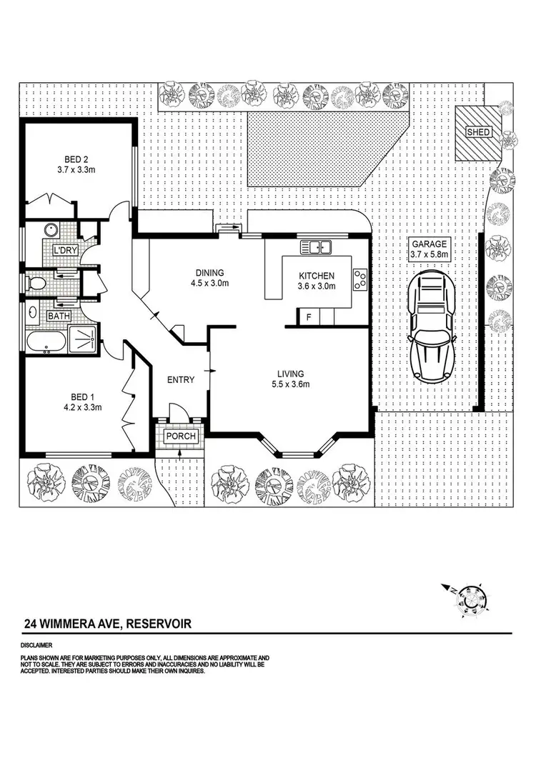 Floorplan of Homely house listing, 24 Wimmera Avenue, Reservoir VIC 3073