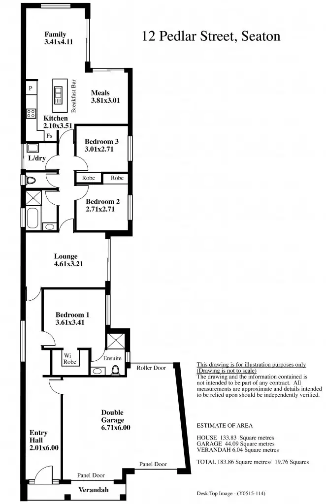 Floorplan of Homely house listing, 12 Pedlar Street, Seaton SA 5023