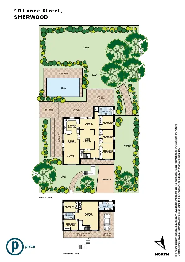 Floorplan of Homely house listing, 10 Lance Street, Sherwood QLD 4075