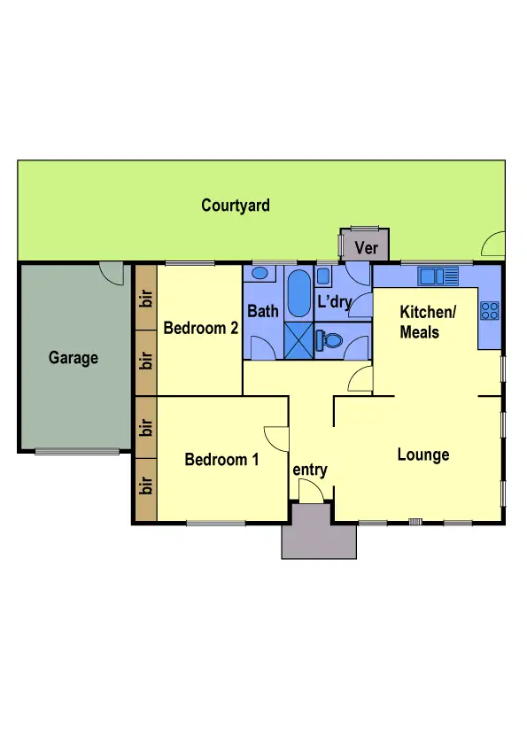 Floorplan of Homely unit listing, 1/5 Daventry Street, Reservoir VIC 3073