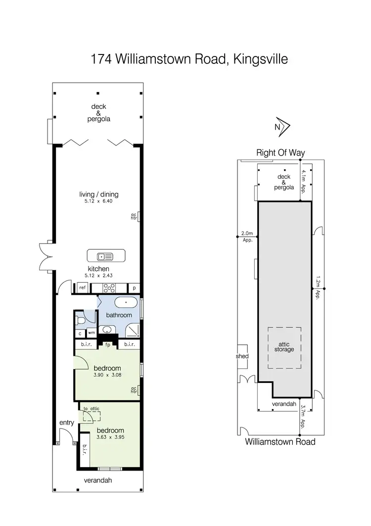 Floorplan of Homely house listing, 174 Williamstown Road, Kingsville VIC 3012