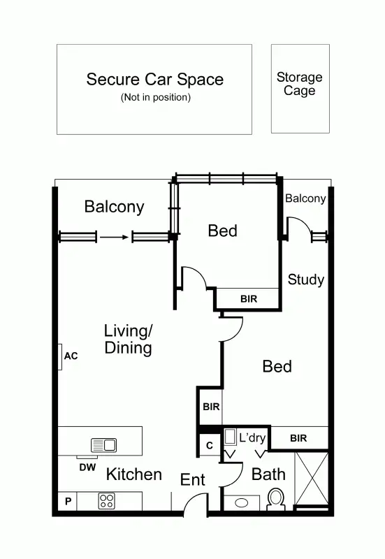 Floorplan of Homely apartment listing, 106/253 Bridge Road, Richmond VIC 3121