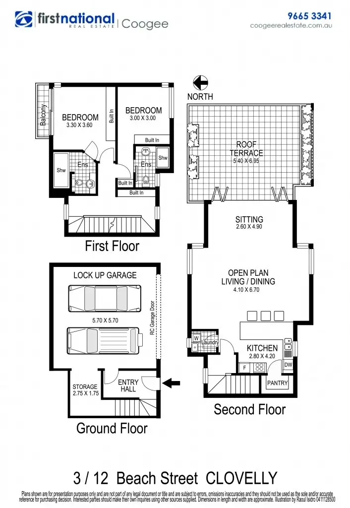 Floorplan of Homely townhouse listing, 3/12 Beach Street, Clovelly NSW 2031