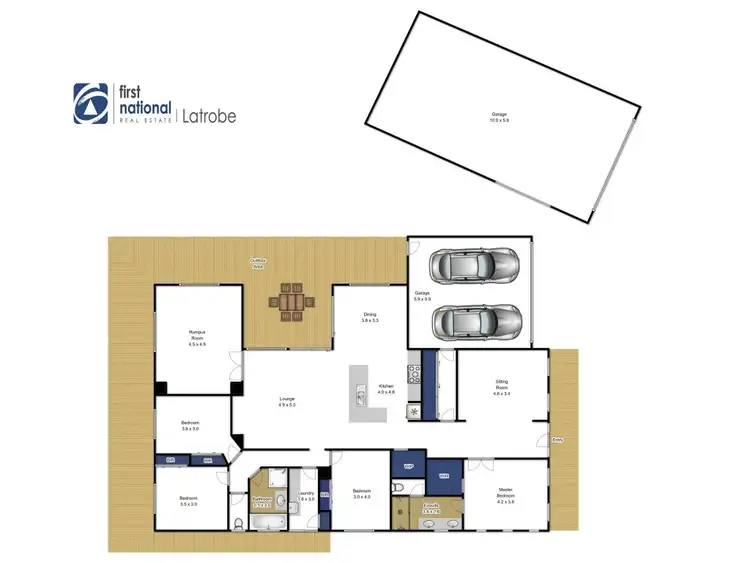 Floorplan of Homely house listing, 5 Wallaby Grass
Rise, Traralgon VIC 3844