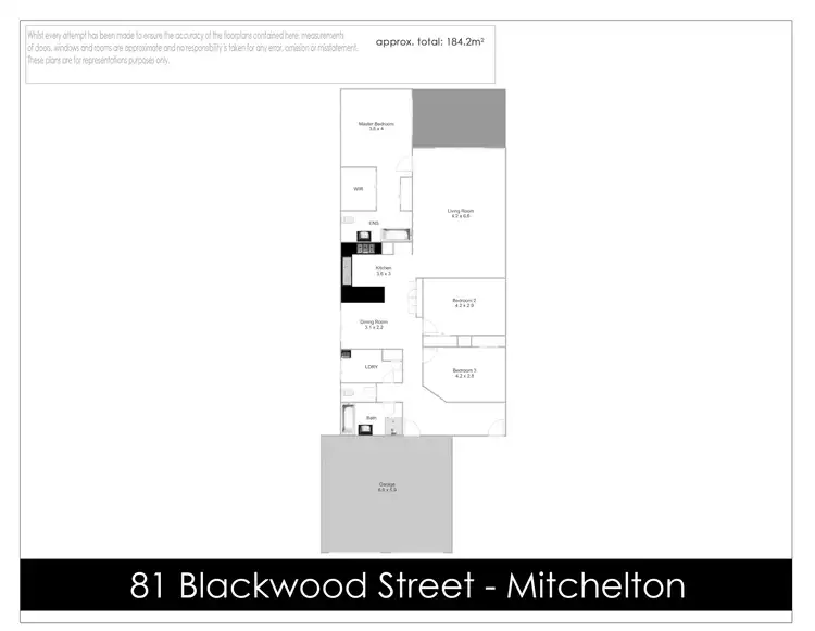 Floorplan of Homely house listing, 81 Blackwood Street, Mitchelton QLD 4053