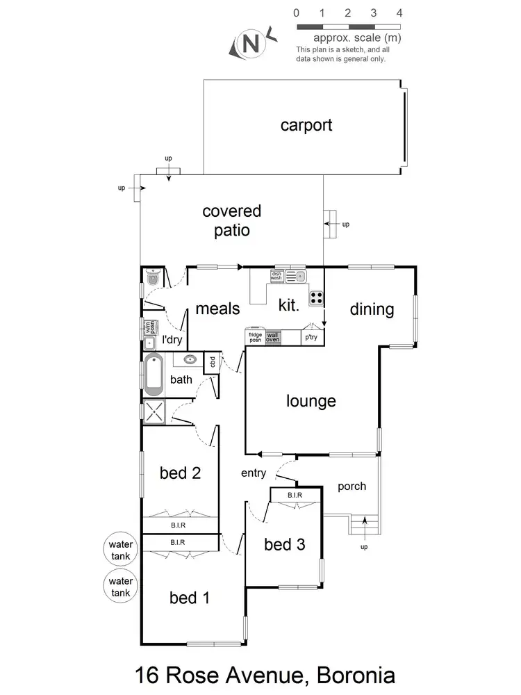 Floorplan of Homely house listing, 16 Rose Avenue, Boronia VIC 3155