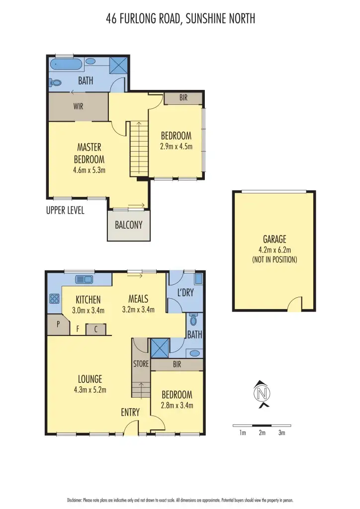 Floorplan of Homely house listing, 46 Furlong Road, Sunshine North VIC 3020