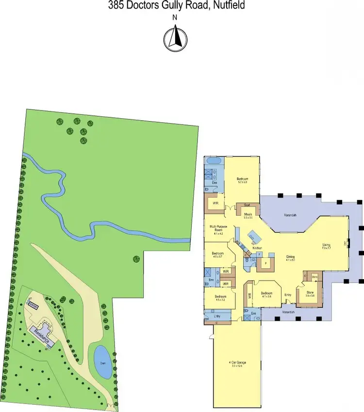 Floorplan of Homely house listing, 385 Doctors Gully Road, Nutfield VIC 3099