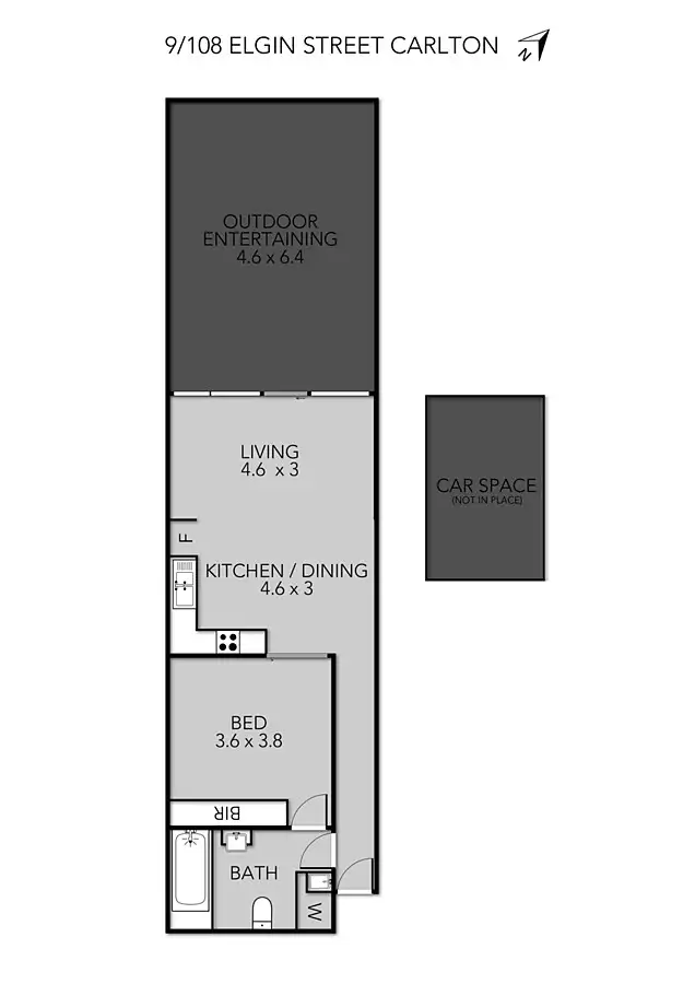 Floorplan of Homely apartment listing, 9/108 Elgin Street, Carlton VIC 3053