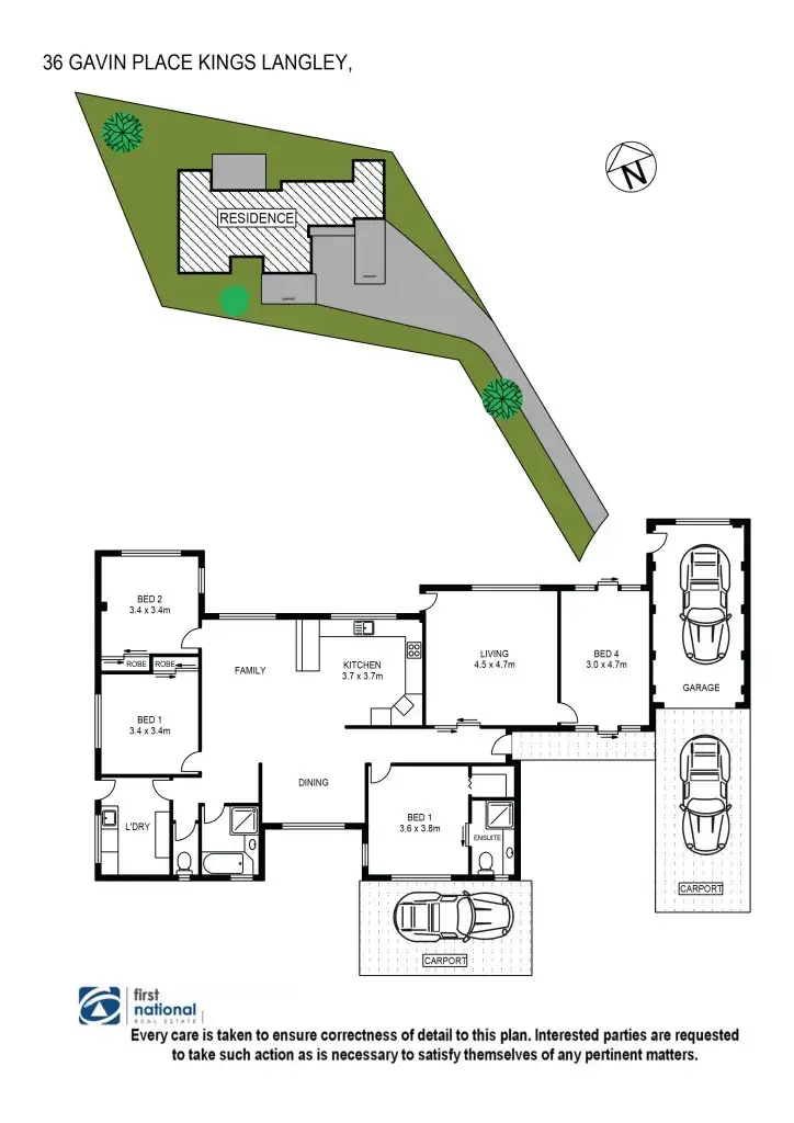 Floorplan of Homely house listing, 36 Gavin Place, Kings Langley NSW 2147
