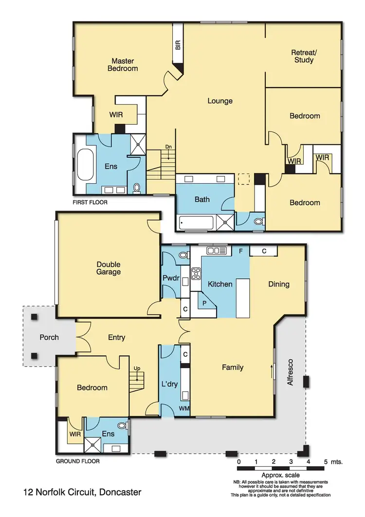 Floorplan of Homely house listing, 12 Norfolk Circuit, Doncaster VIC 3108