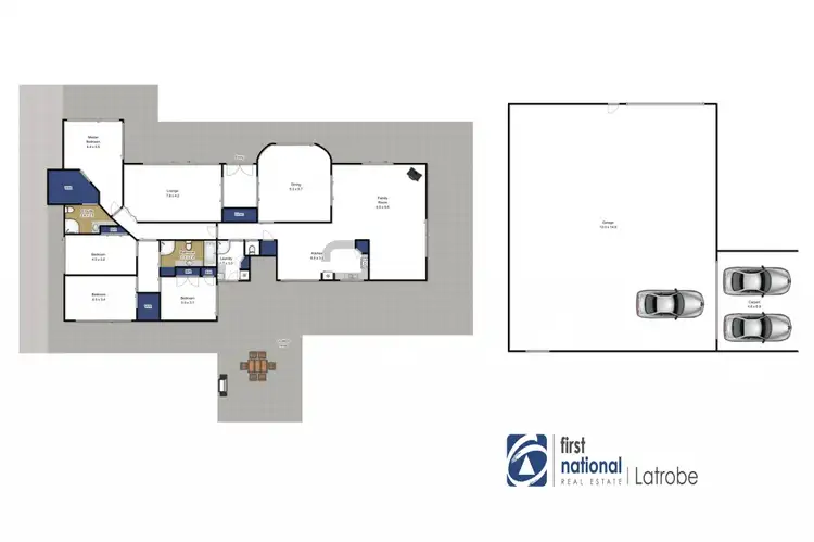 Floorplan of Homely house listing, 2 Negoura Court, Traralgon VIC 3844