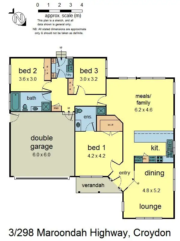 Floorplan of Homely unit listing, 3/298 Maroondah Highway, Croydon VIC 3136