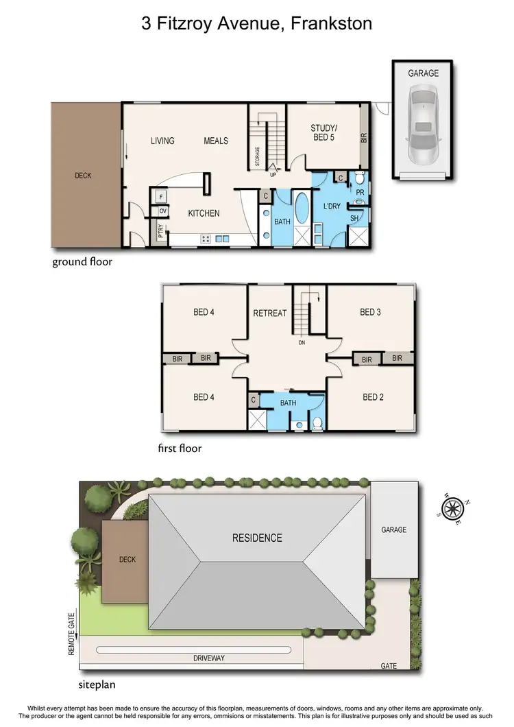 Floorplan of Homely house listing, 3 Fitzroy Avenue, Frankston VIC 3199