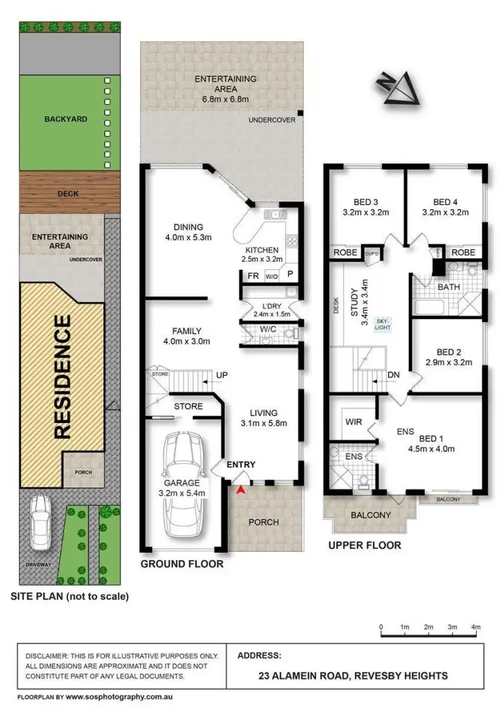 Floorplan of Homely semi-detached listing, 23 Alamein Road, Revesby Heights NSW 2212