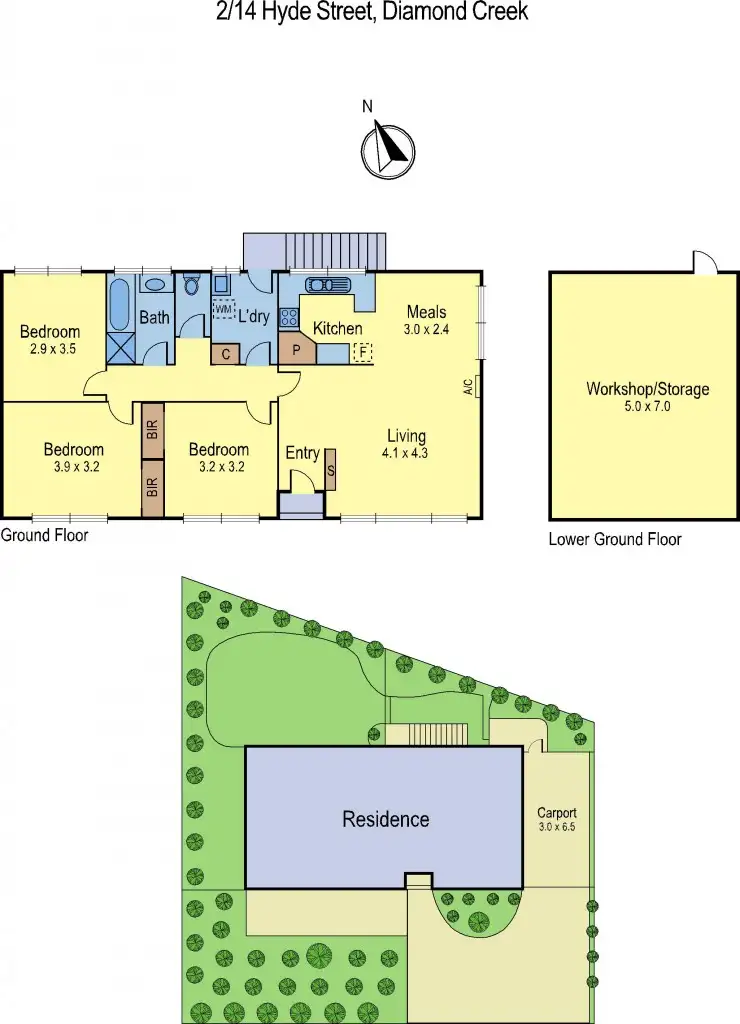 Floorplan of Homely house listing, 2/14 Hyde Street, Diamond Creek VIC 3089
