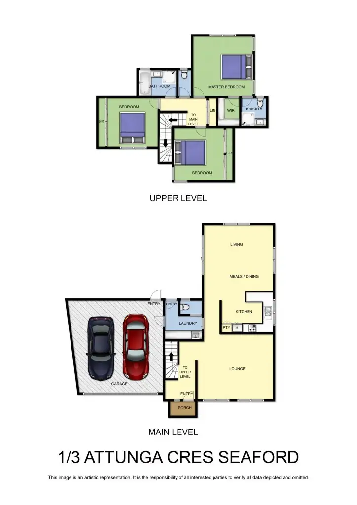 Floorplan of Homely townhouse listing, 1/1-3 Attunga Crescent, Seaford VIC 3198