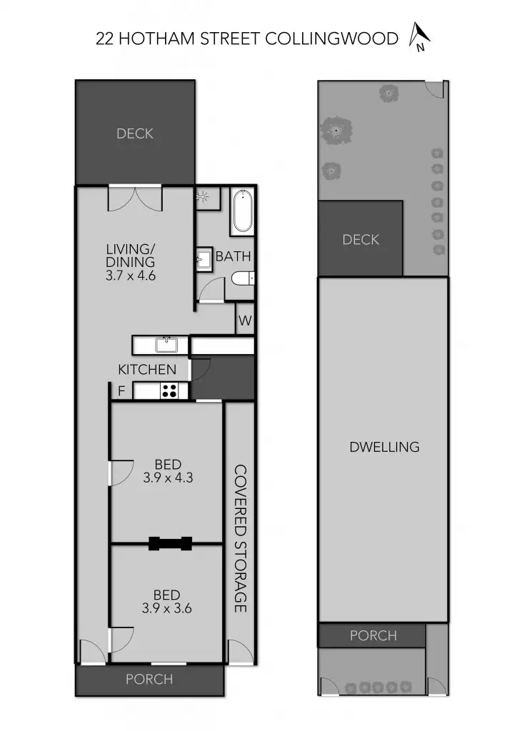 Floorplan of Homely house listing, 22 Hotham Street, Collingwood VIC 3066